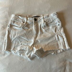 Kut from the Kloth White Jean Shorts